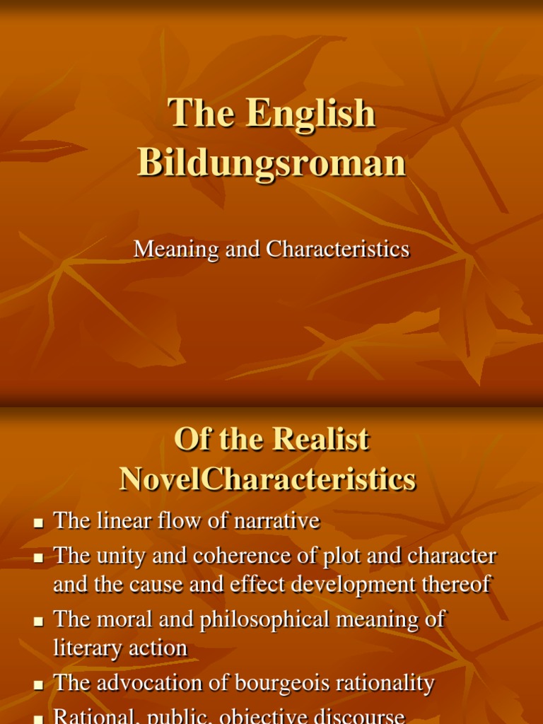 The English Bildungsroman Gothic Fiction Jane Eyre