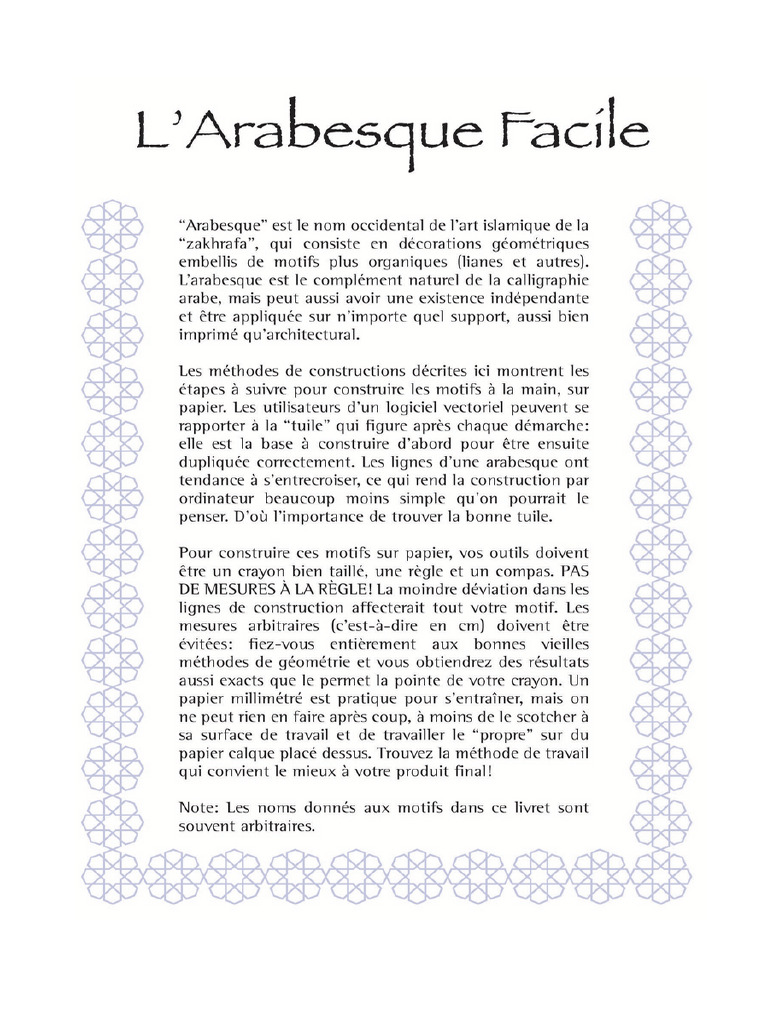 L Arabesque Facile PDF | PDF