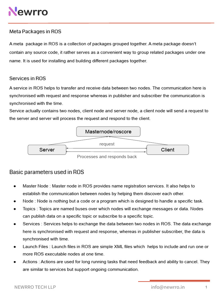 ROS Meta Packages and Services Overview | PDF | Kinematics | Lidar