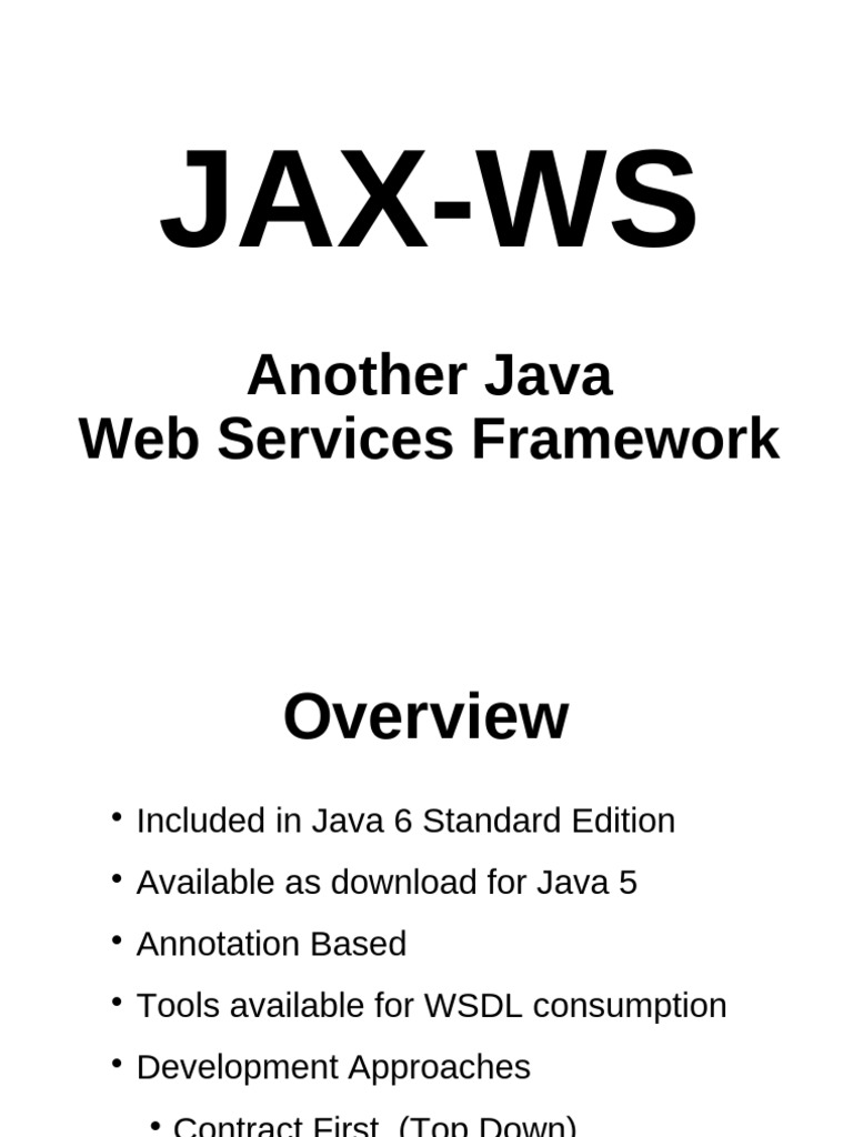 JAX-WS Java Web Services Guide | PDF | Web Service | Java (Programming ...