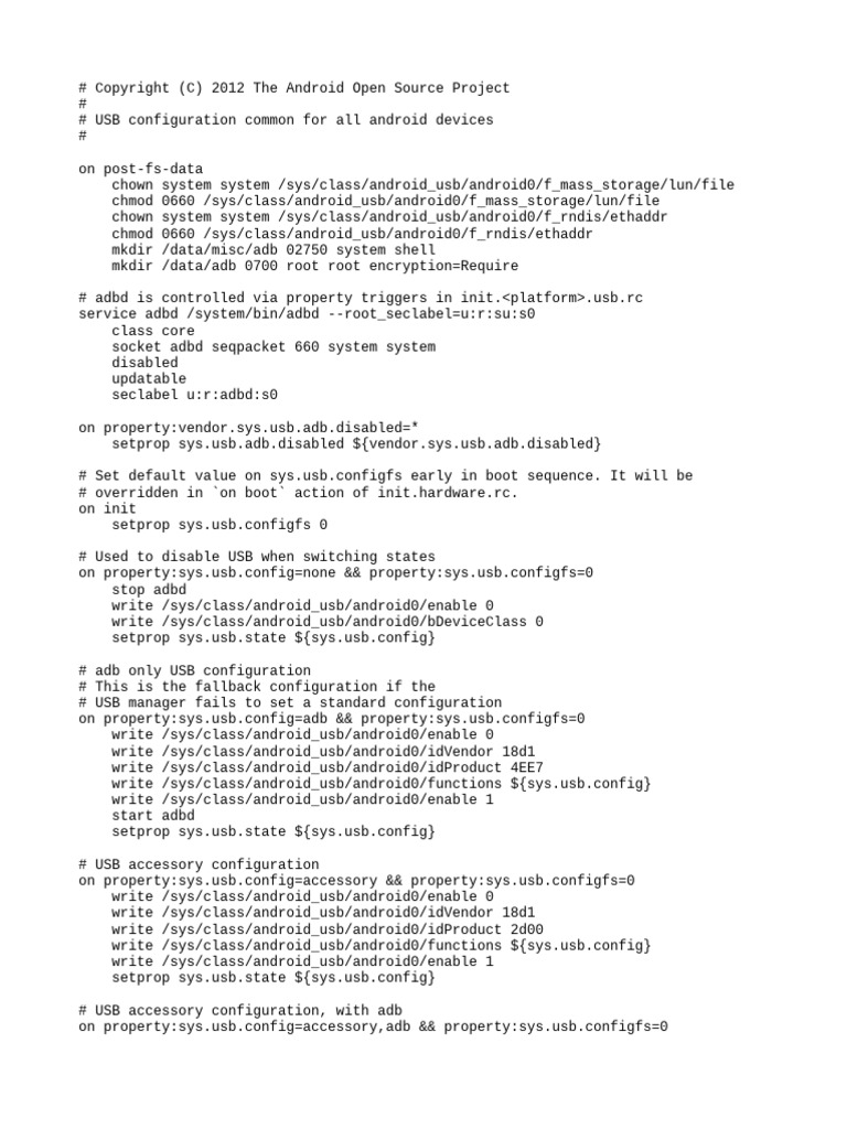 Android USB Configuration Overview | PDF | Computer Science | Computer ...