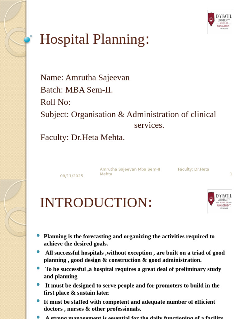 Hospital Planning | PDF | Hospital | Business