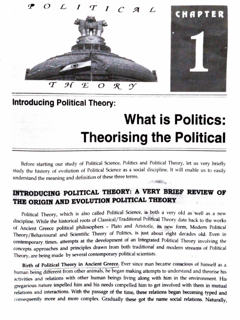 Understanding Political Theory Basics | PDF | Theory | Political Philosophy