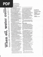 When Oil, Water Collide (Fargo Forum)