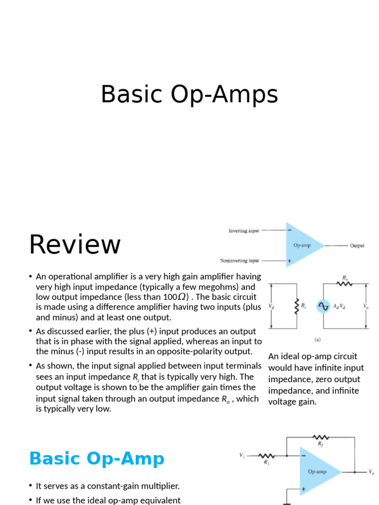 OPA551: Understanding Op-Amps | PDF | Operational Amplifier | Amplifier