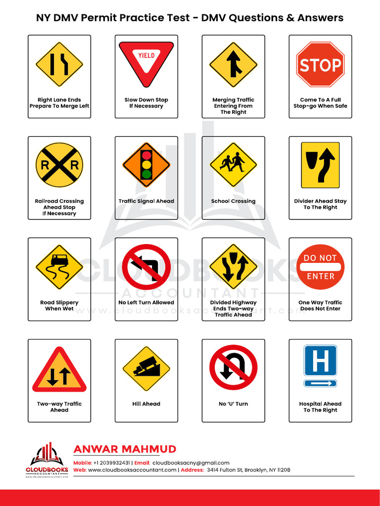 New York DMV Road Test Questions and Answers - Comp - 231020 - 180600 ...