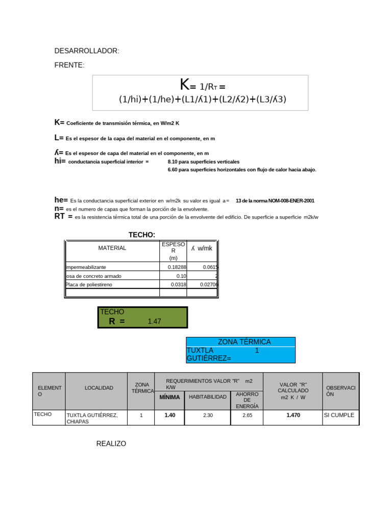 Calculo de Factor R | PDF | Física Aplicada e Interdisciplinaria ...