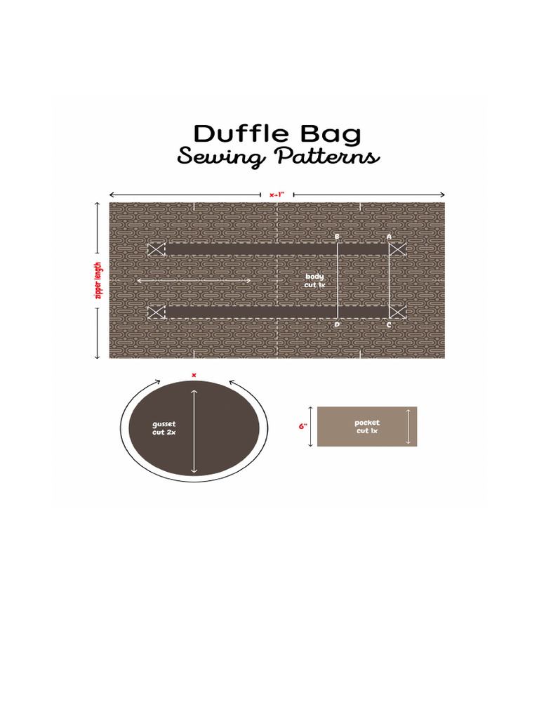 Duffle Bag Sewing Patterns Free 306186.Jpg | PDF