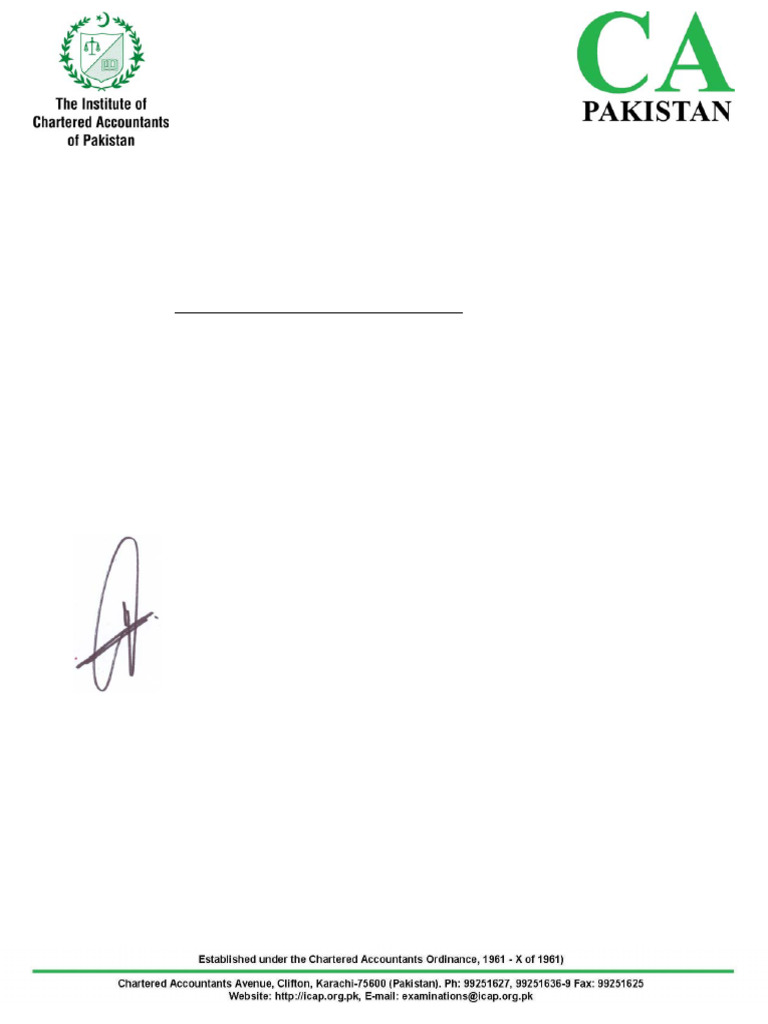 ICAP Other Letter | PDF
