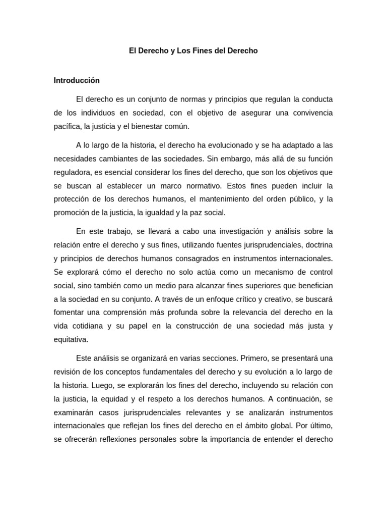 Exposición El Derecho y Los Fines Del Derecho | PDF | Derechos humanos ...
