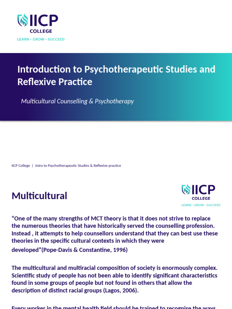 Multicultural Counselling Insights | PDF | Psychotherapy | Liberal Arts ...