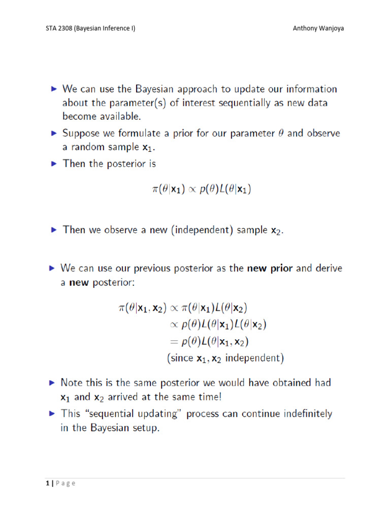 Bayesian Learning Sequential Experiments | PDF
