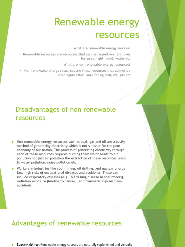 Advantages of Renewable Energy in Pakistan | PDF | Renewable Energy ...