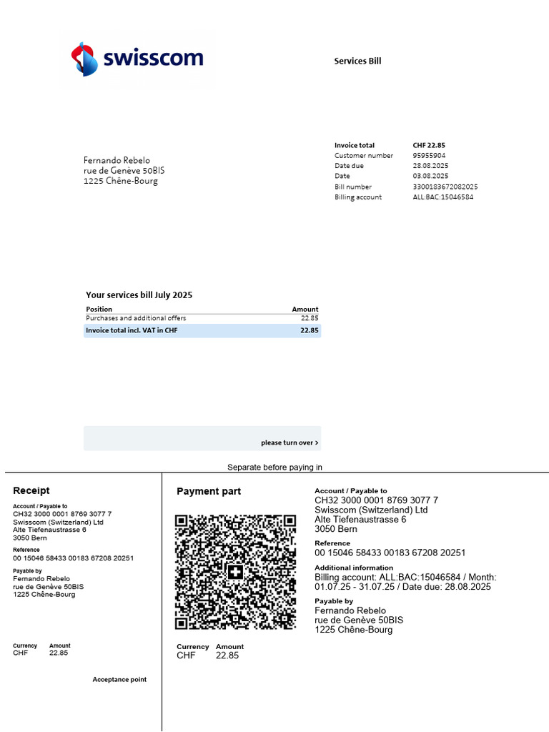 Invoice 20250805-1 | PDF | Accounts Payable | Invoice