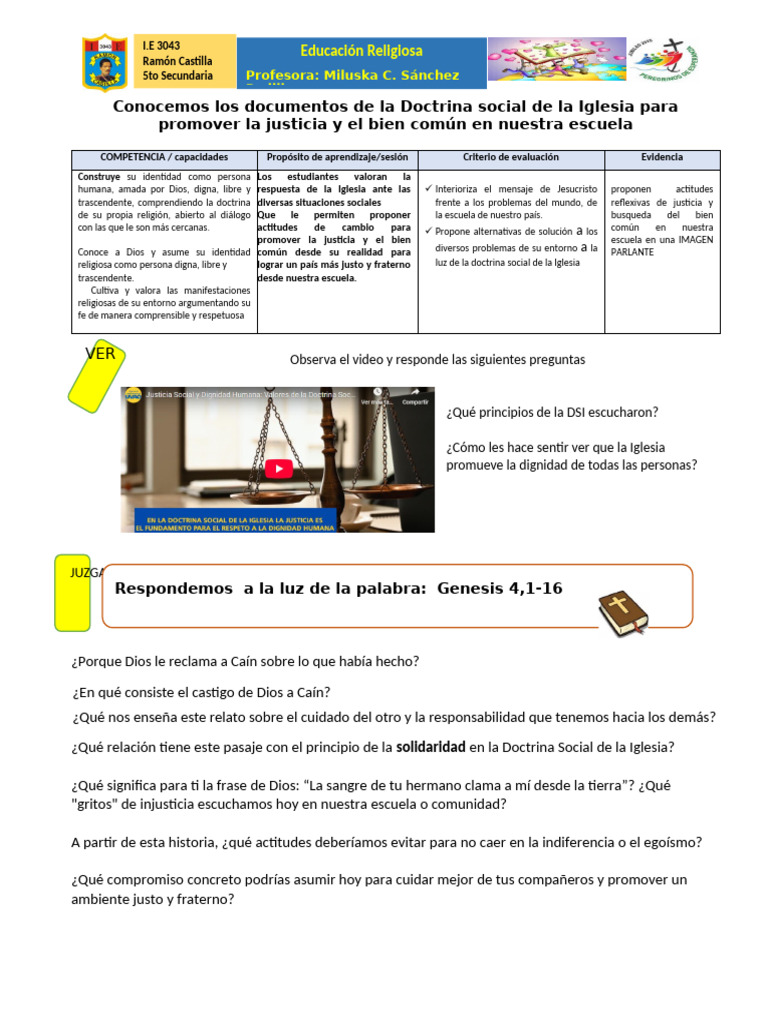 Doctrina Social de la Iglesia y Justicia | PDF | Doctrina social ...