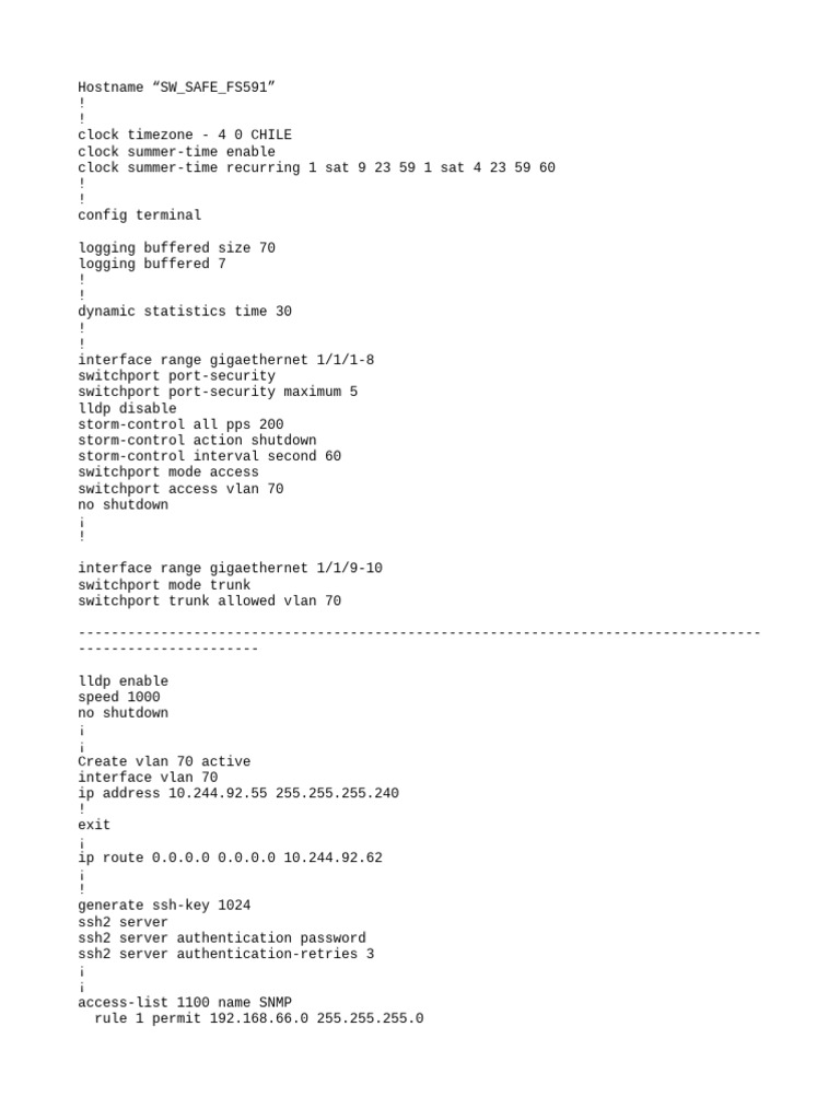Cisco Switch Configuration Guide | PDF