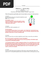 2011S Midterm 1 - Key