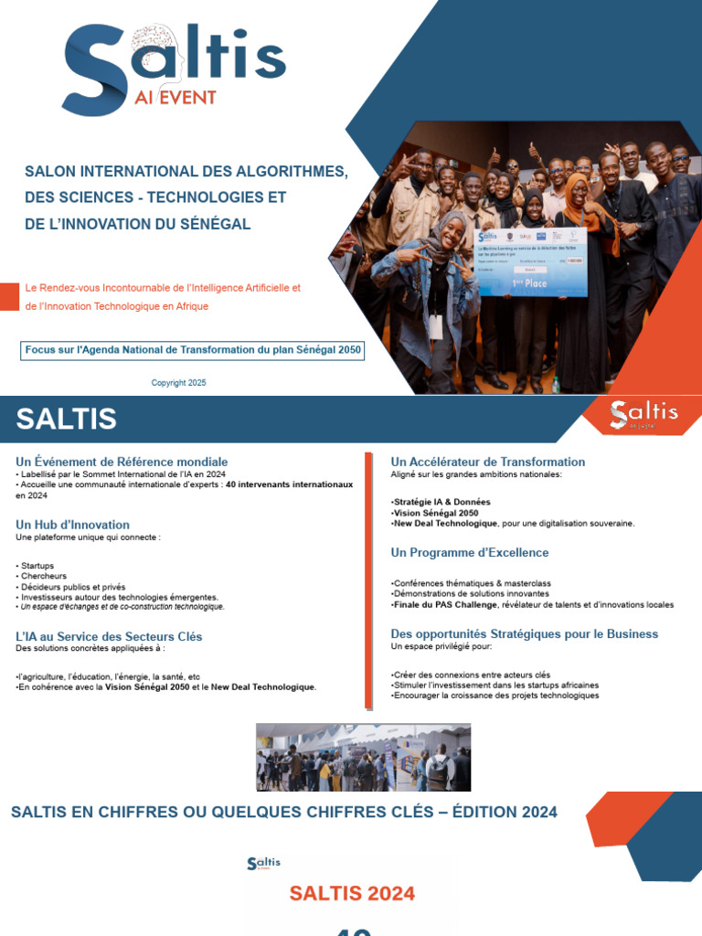 SALTIS 2025 : Transformez vos défis IA | PDF | Intelligence ...