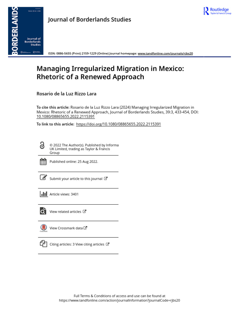 Mexico's New Migration Policy Analysis | PDF | Mexico–United States ...