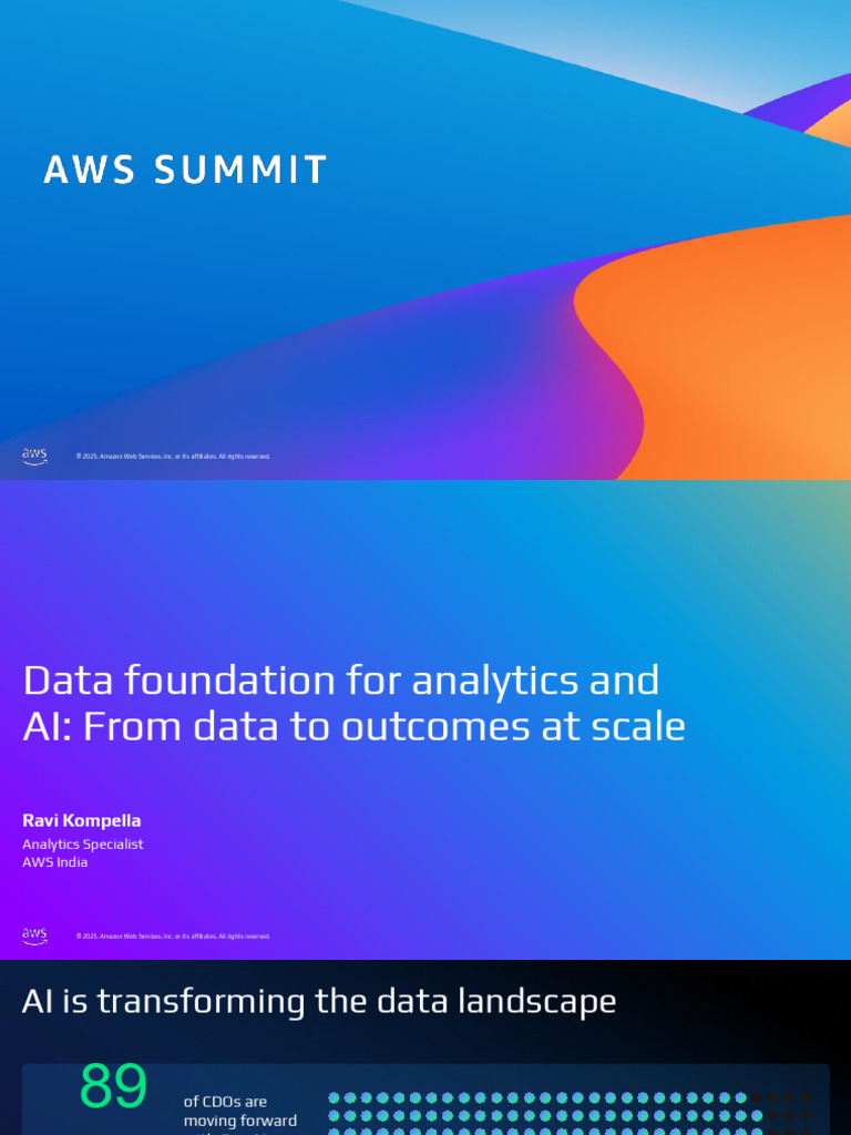 Data Foundation for AI on AWS | PDF | Amazon Web Services | Artificial ...