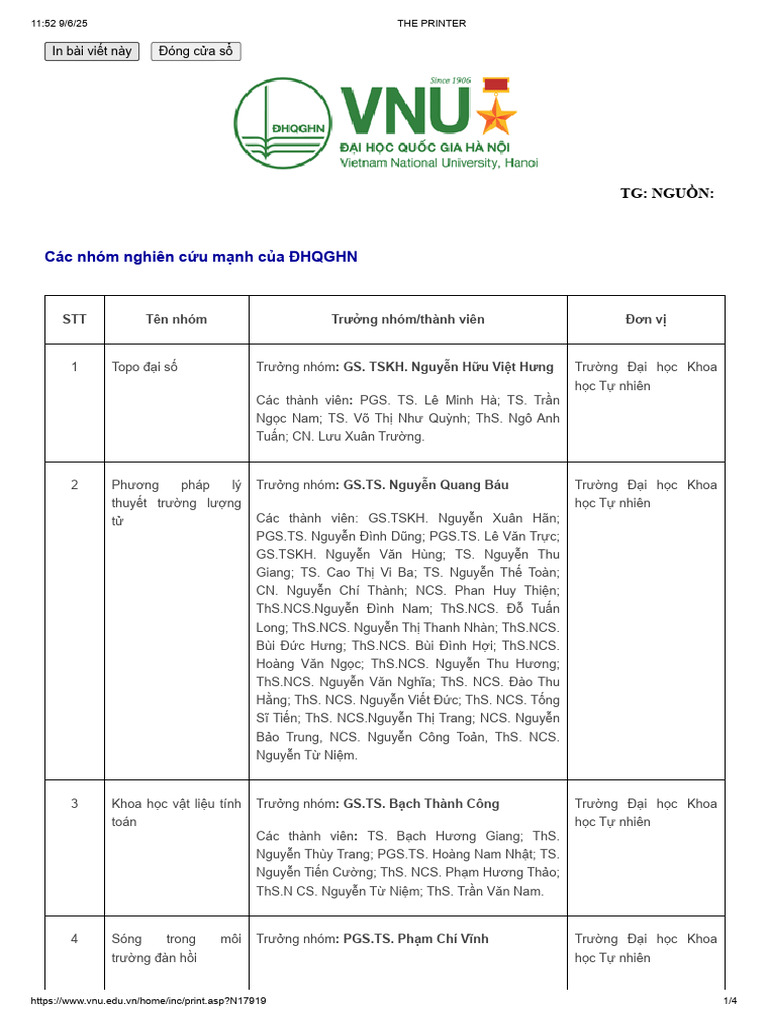 Vnu 2015 | PDF