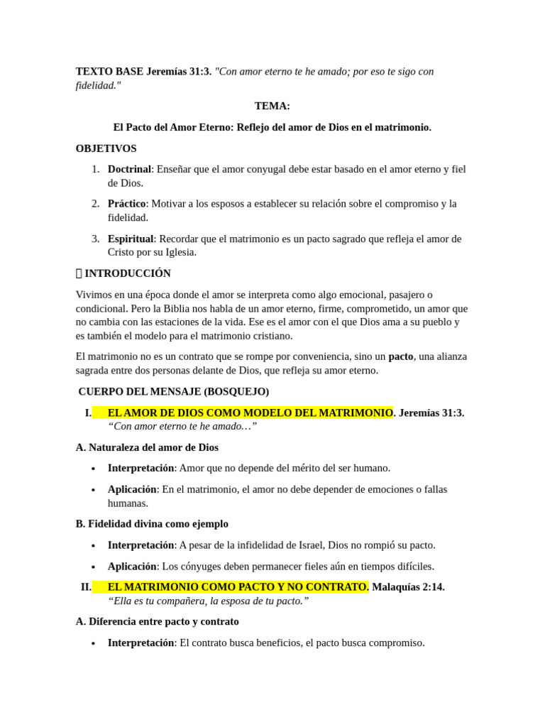 Amor Eterno en el Matrimonio Cristiano | PDF | Amor | Matrimonio