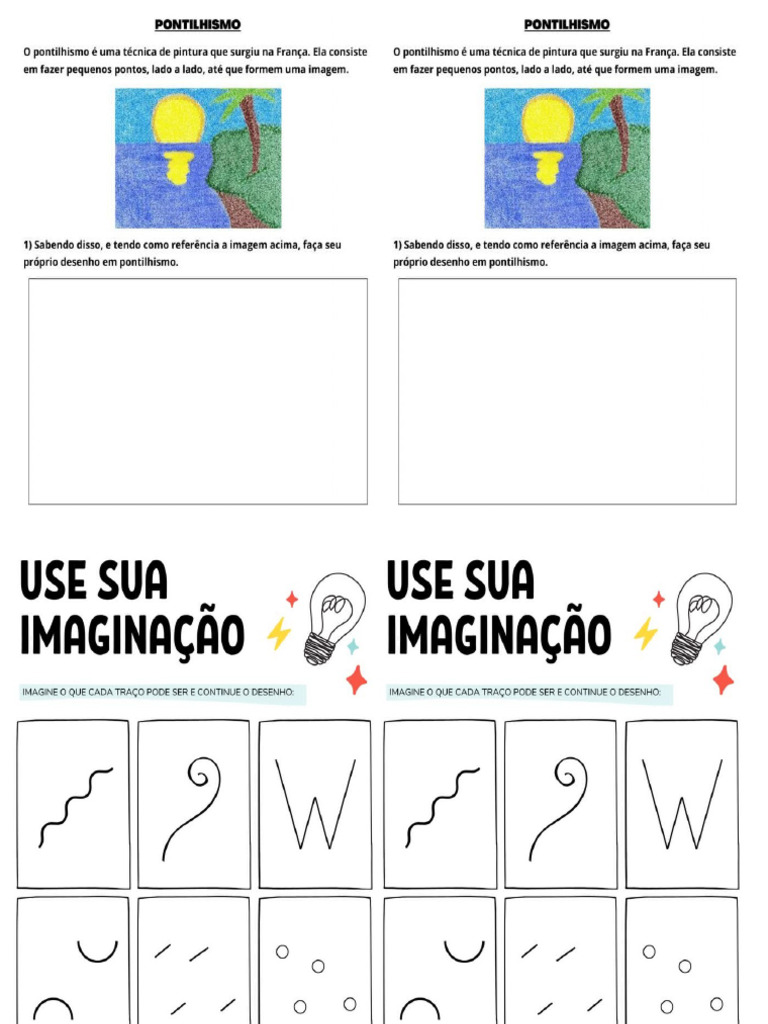 Atividade Arte Pontilhismo | PDF