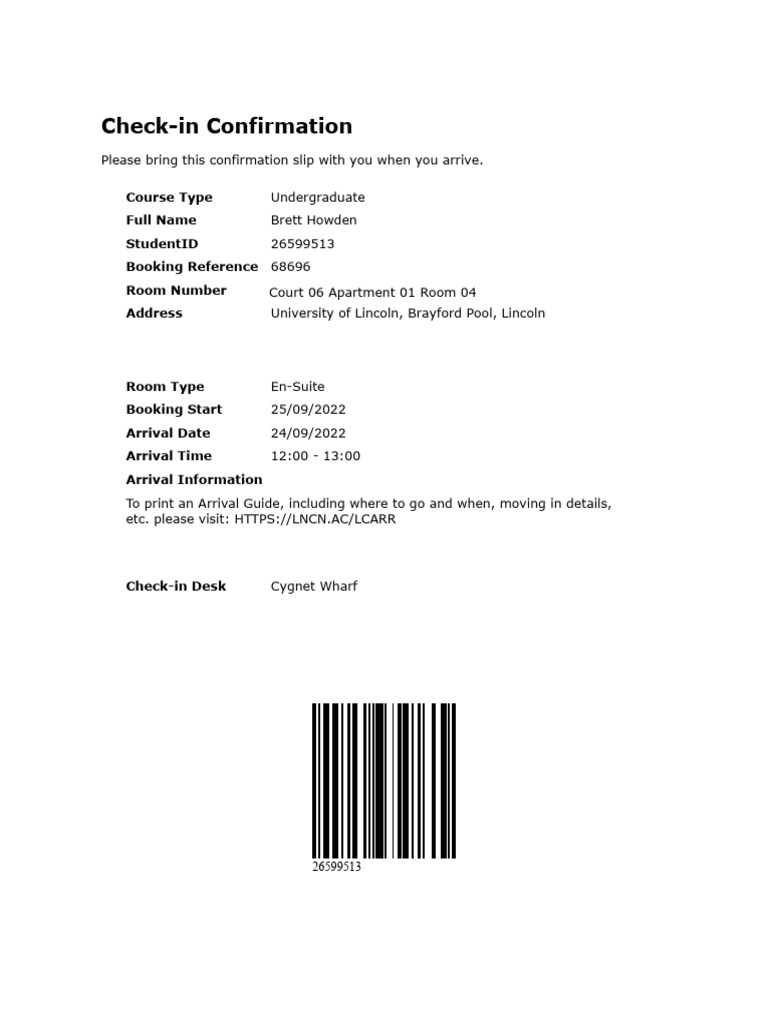 Arrival Instruction | PDF