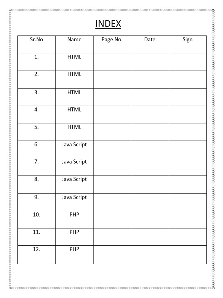 Academic Document Index for 2025-26 | PDF
