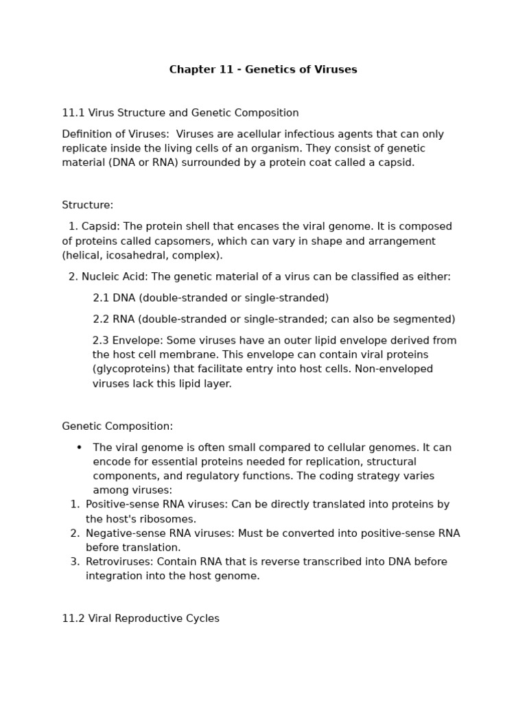 Genetics and Reproductive Cycles of Viruses | PDF | Virus | Bacteriophage