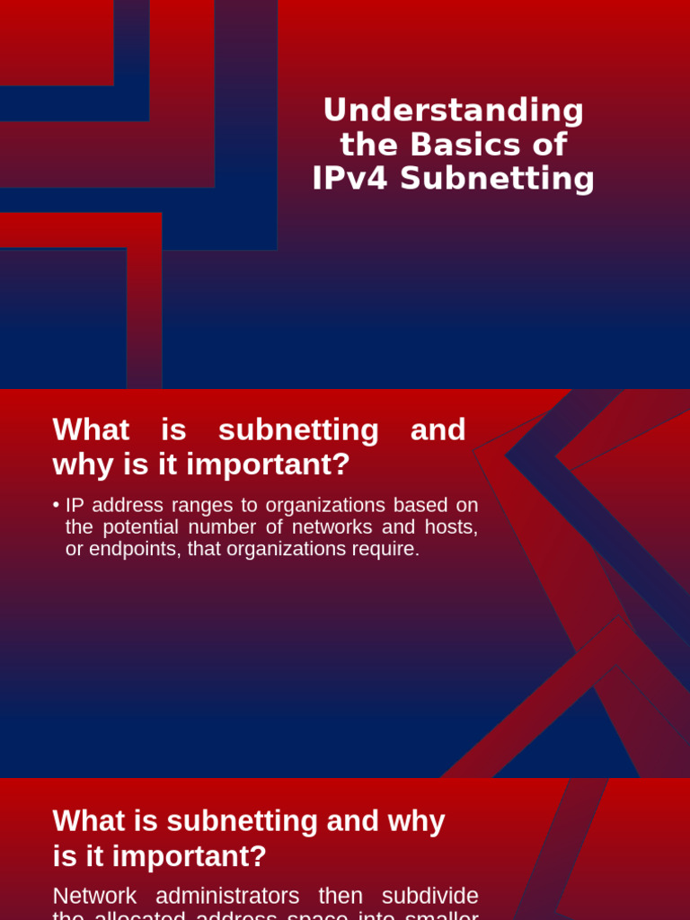 IPv4 Subnetting and Host Calculation | PDF | Ip Address | Network Layer ...