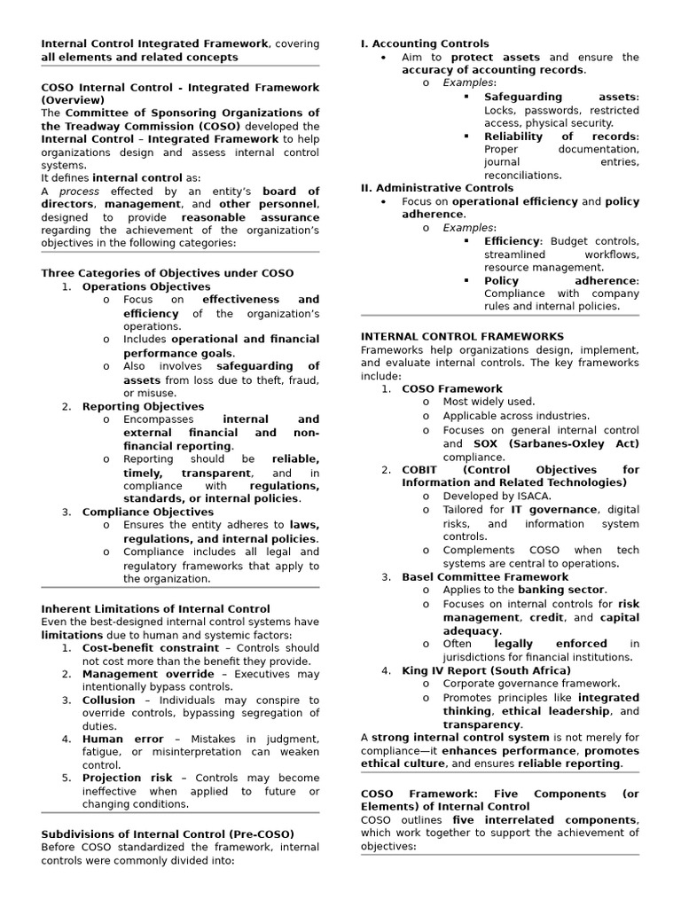 IC-COSO | PDF | Internal Control | Internal Audit