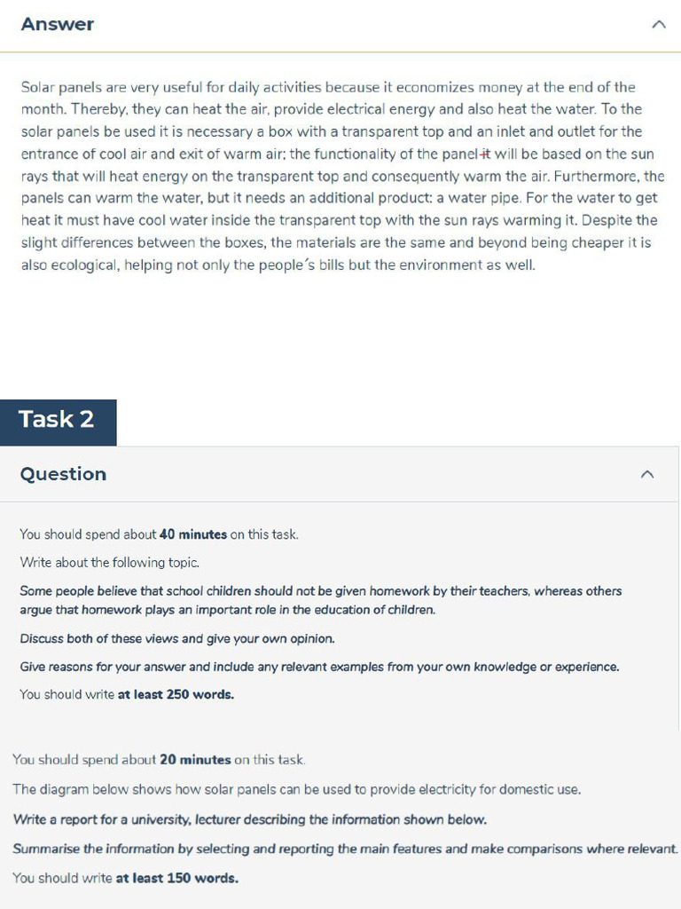 Writing Mock Test 1 | PDF