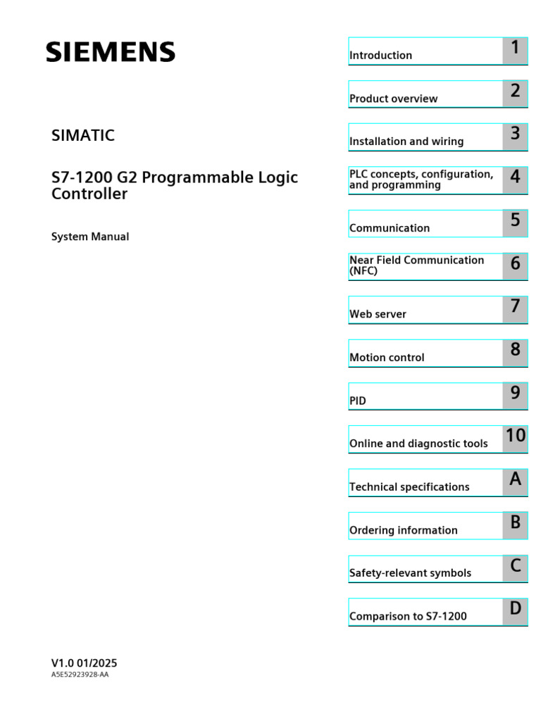 S7-1200 G2 PLC System Manual Guide | PDF | Programmable Logic ...