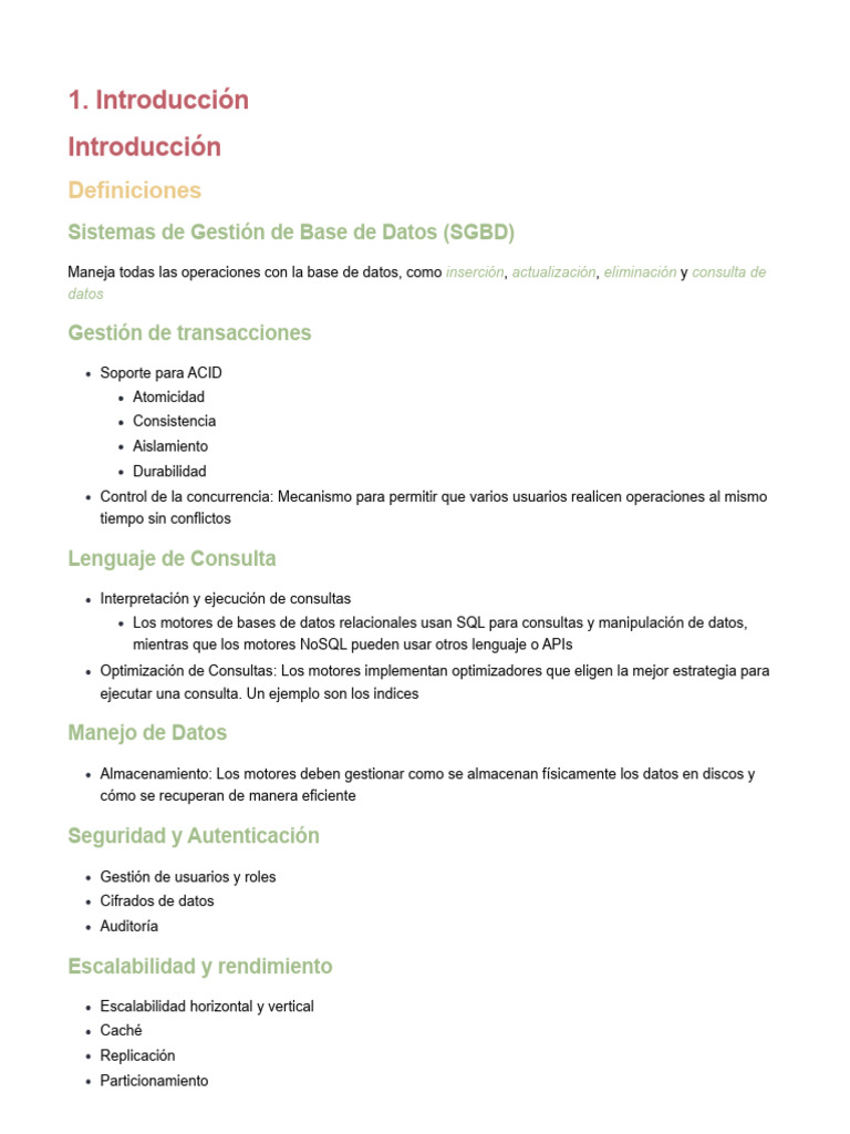 Guía Completa sobre SGBD y SQL | PDF | Bases de datos | SQL