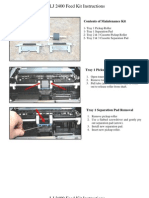 LJ 2400 Feed Kit Instructions: Contents of Maintenance Kit