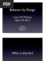 Download Lean UX Meetup SF by Nir Eyal SN90044038 doc pdf