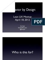 Lean UX Meetup SF