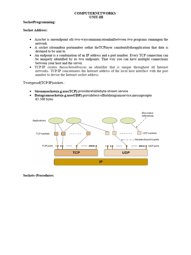 Understanding Sockets in C Networking | PDF | Network Socket | Internet
