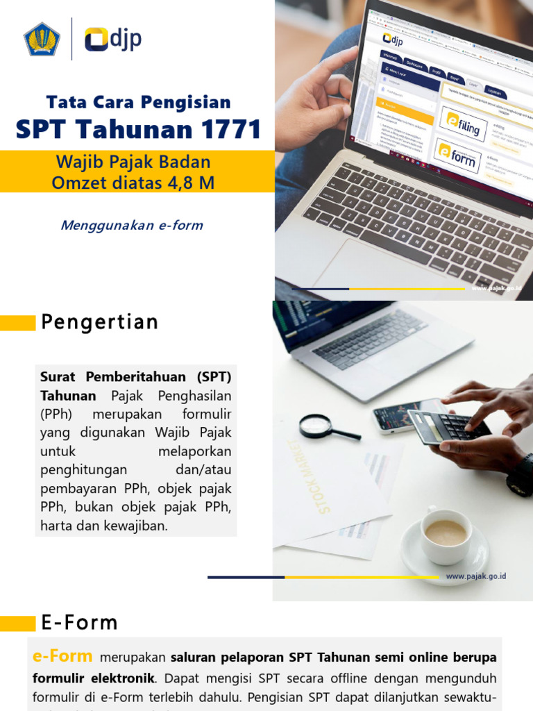 Panduan SPT Tahunan PPh Badan 1771 | PDF