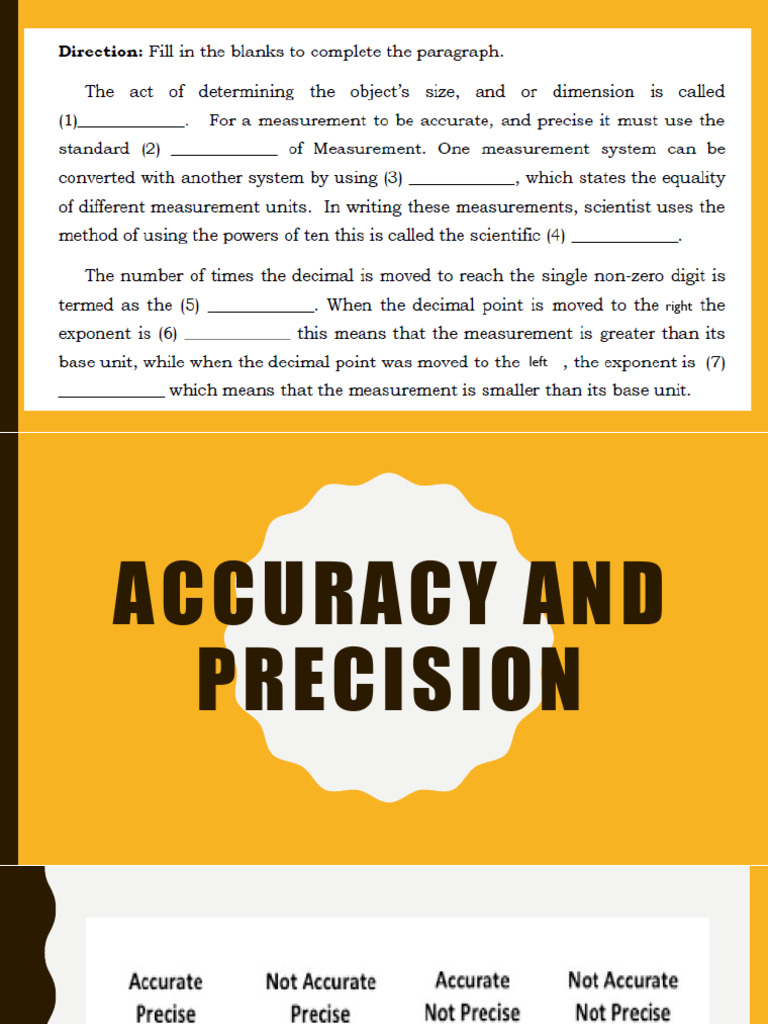 Accuracy vs. Precision Explained | PDF