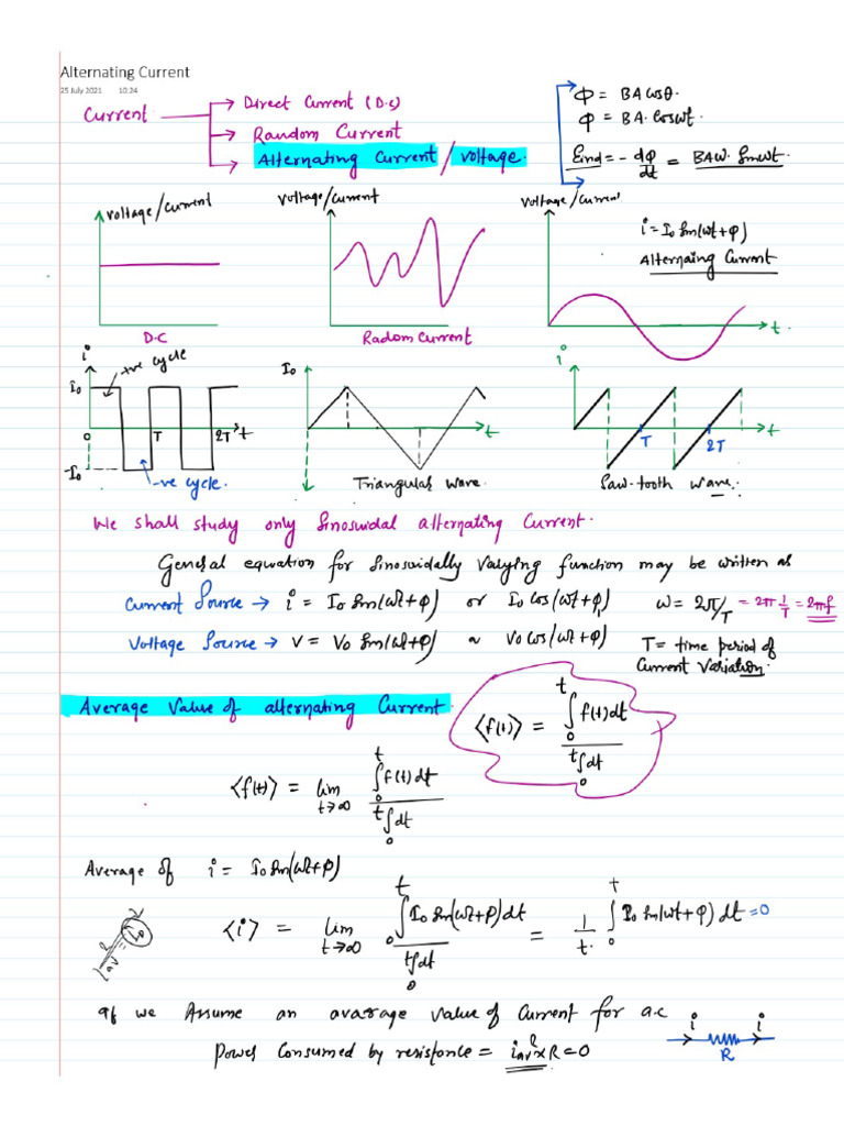 22 Alternating Current | PDF