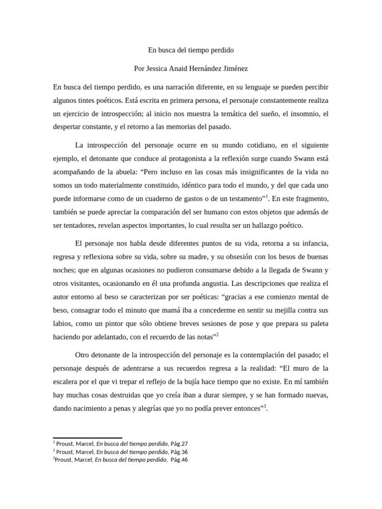 En Busca Del Tiempo Perdido | PDF | En busca del tiempo perdido