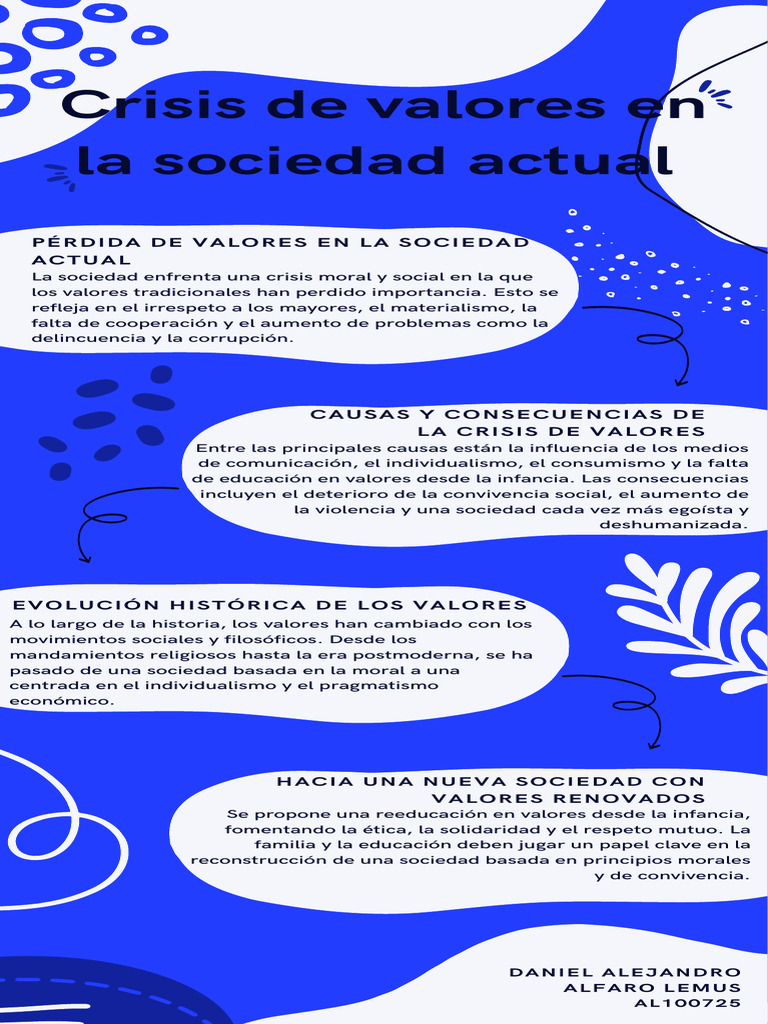 Crisis de valores en la sociedad actual | PDF