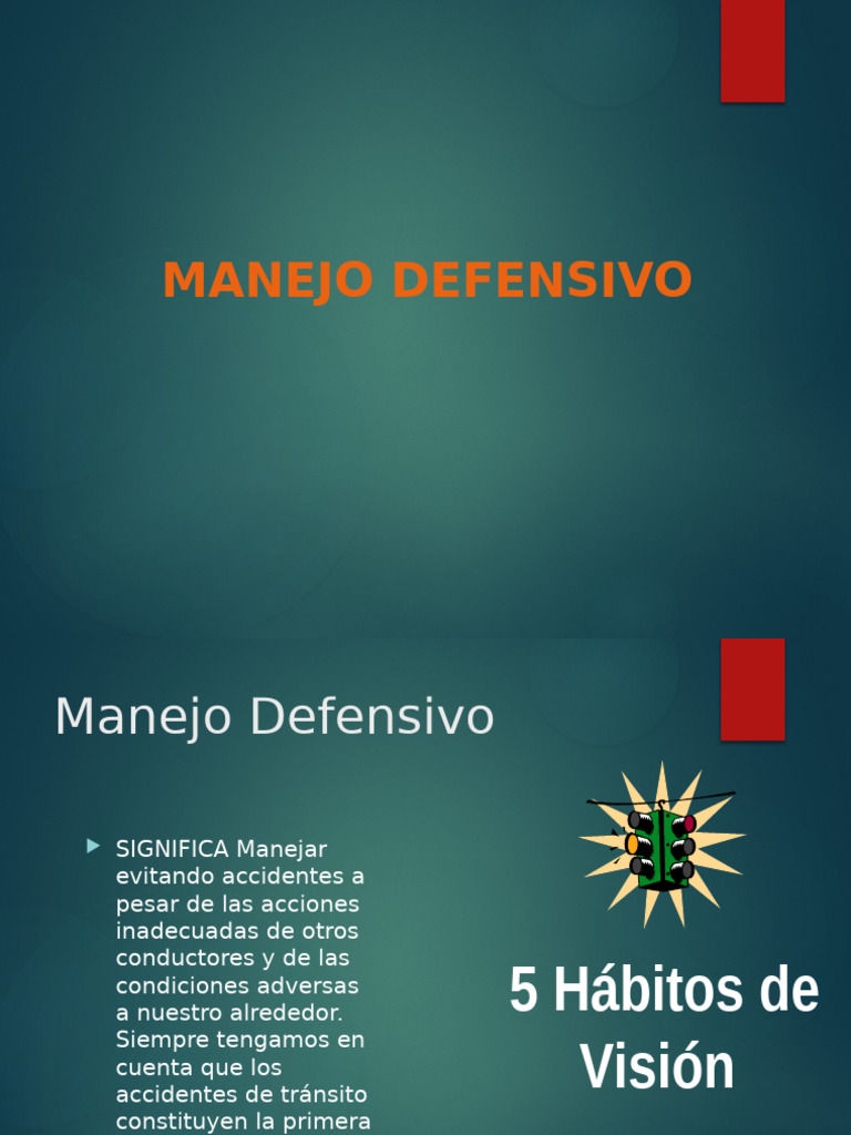 Espacio en Manejo Defensivo | PDF | Accidente de tráfico