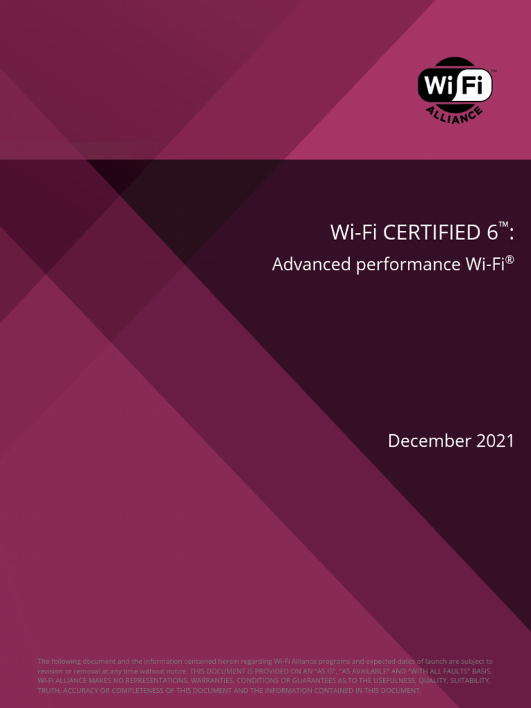 Wi-Fi Certified 6 Paper 20211223 | PDF | Wi Fi | Ieee 802.11