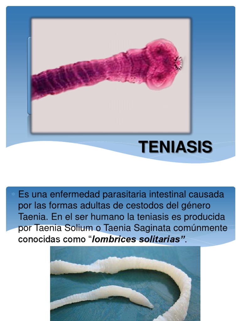 Teniasis | PDF | Medicina CLINICA | Animales y humanos