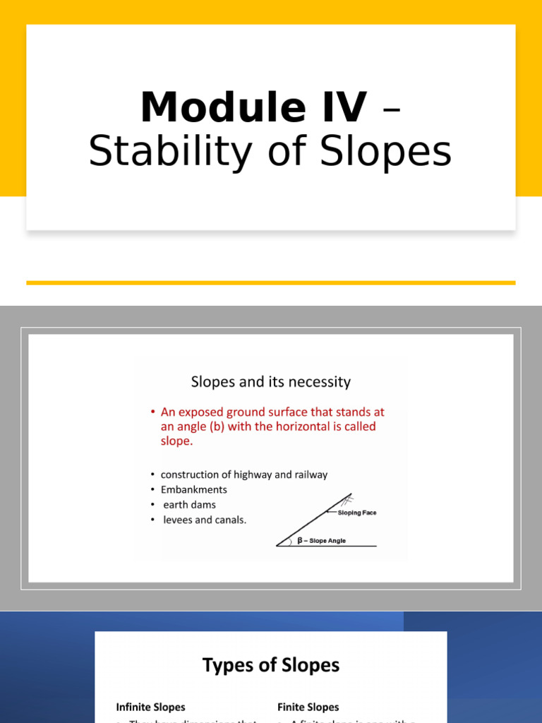 Slope Stability Analysis Techniques | PDF