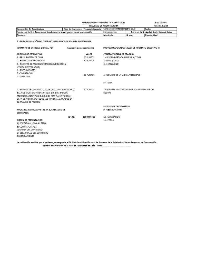 Papc Integrador | PDF