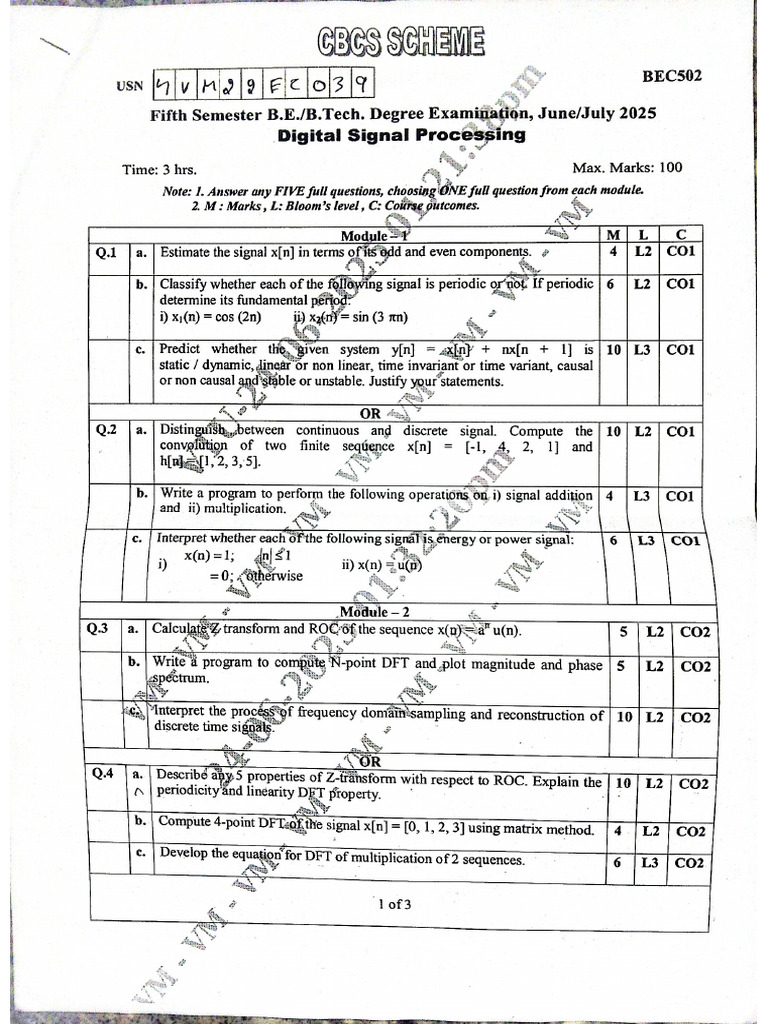 DSP QP B | PDF